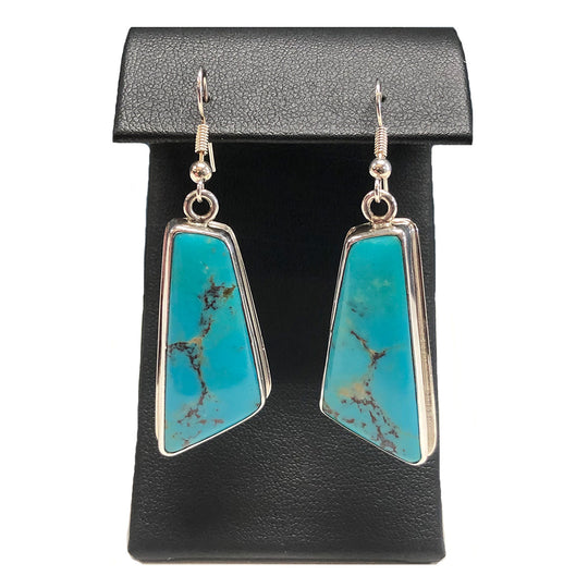 Native American Silver & Turquoise Earrings