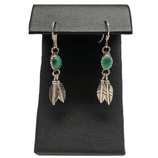 Native American and Malachite Earrings