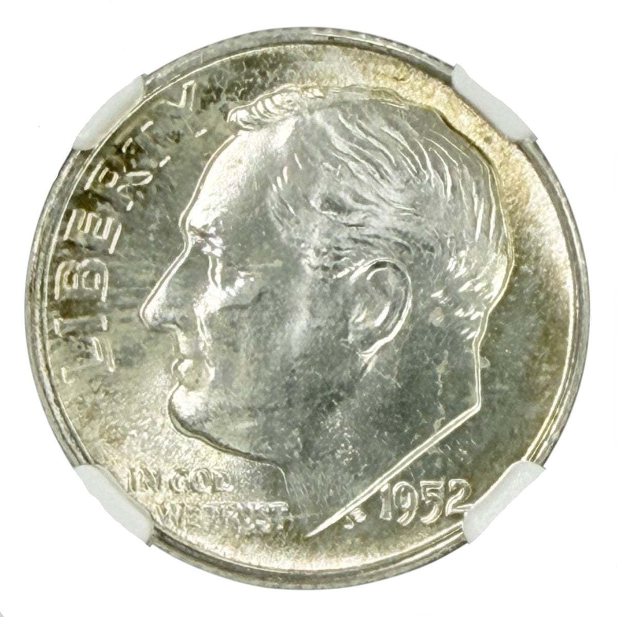 1952 Roosevelt Dime NGC MS64 FT
