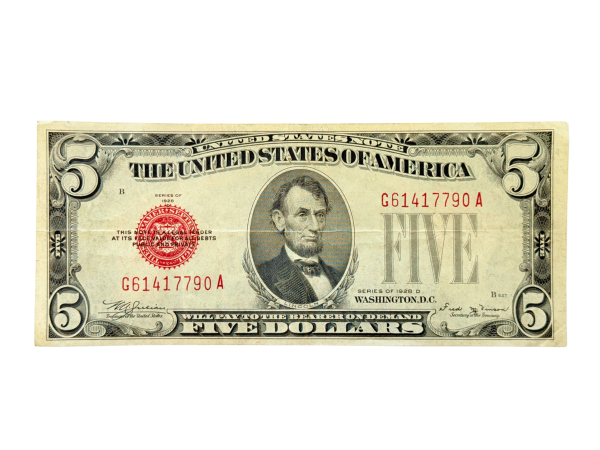 1928-D $5 Legal Tender Note (VF)