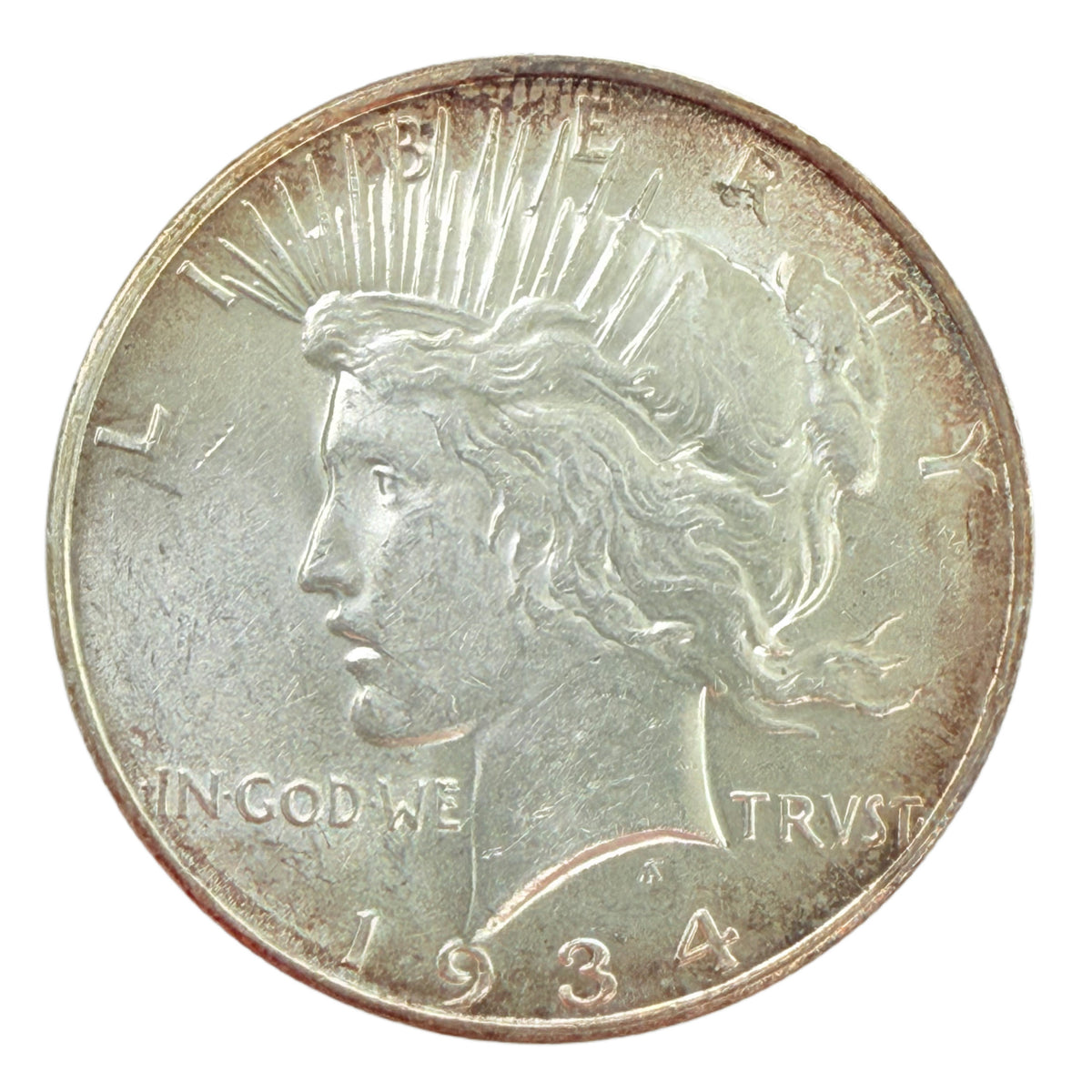 1934-D Peace Silver Dollar (AU)