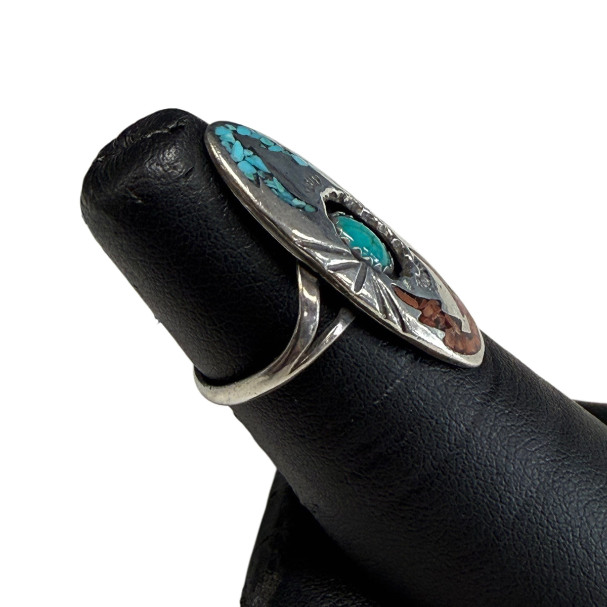 Native American Silver & Gemstone Ring