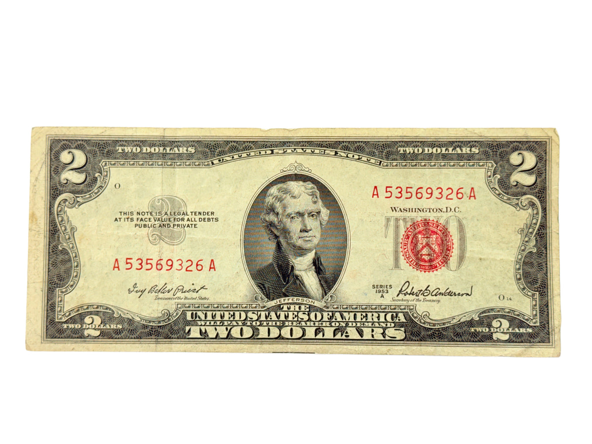 1953-A $2 Legal Tender Note (F / VF)