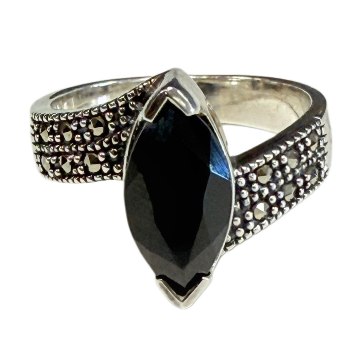 Silver & Onyx Ring