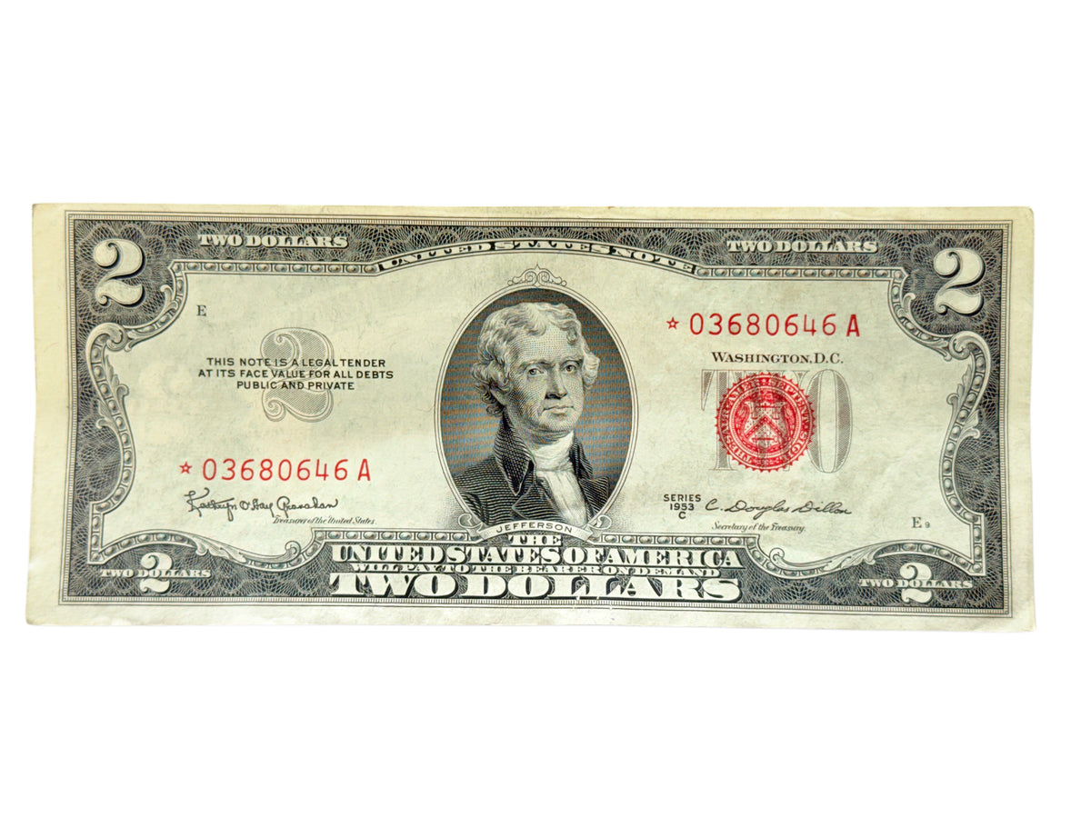 1953-C $2 Legal Tender Star Note (VF)