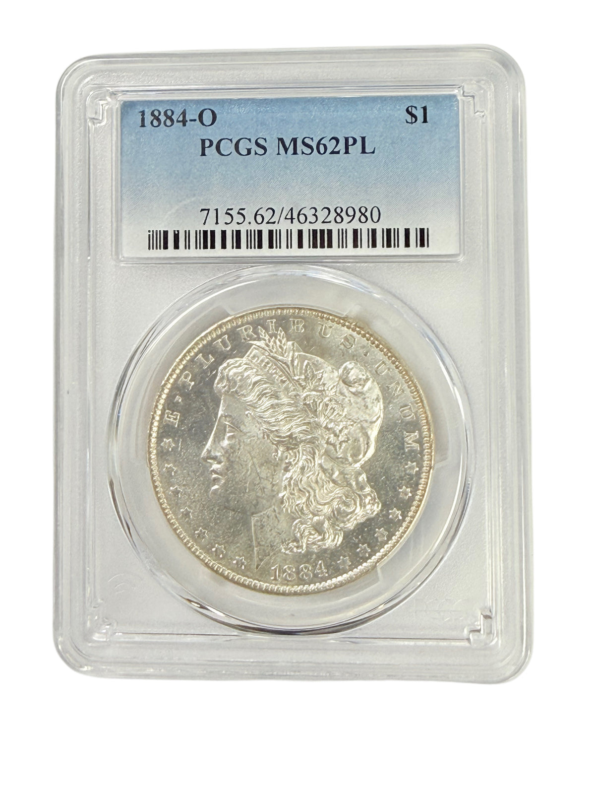 1884-O Morgan Silver Dollar PCGS MS62PL