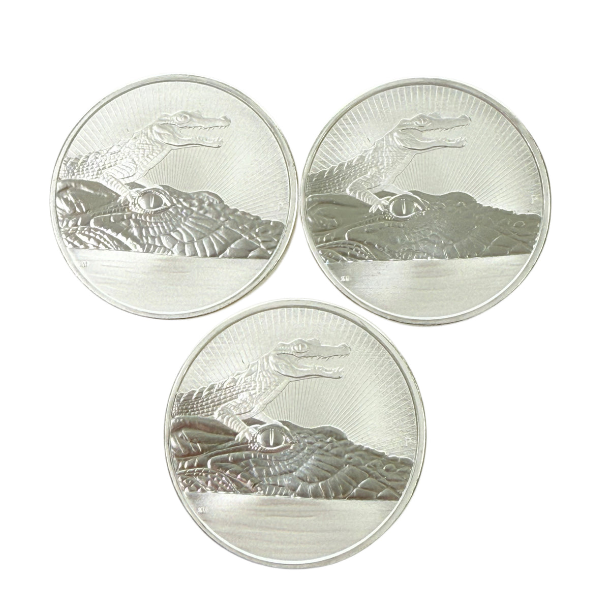 2019 Australia 2 oz Silver Crocodile