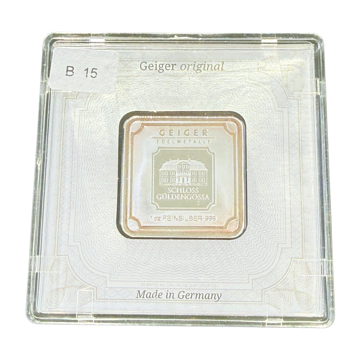 Geiger 1 oz Silver Bar (Secondary)