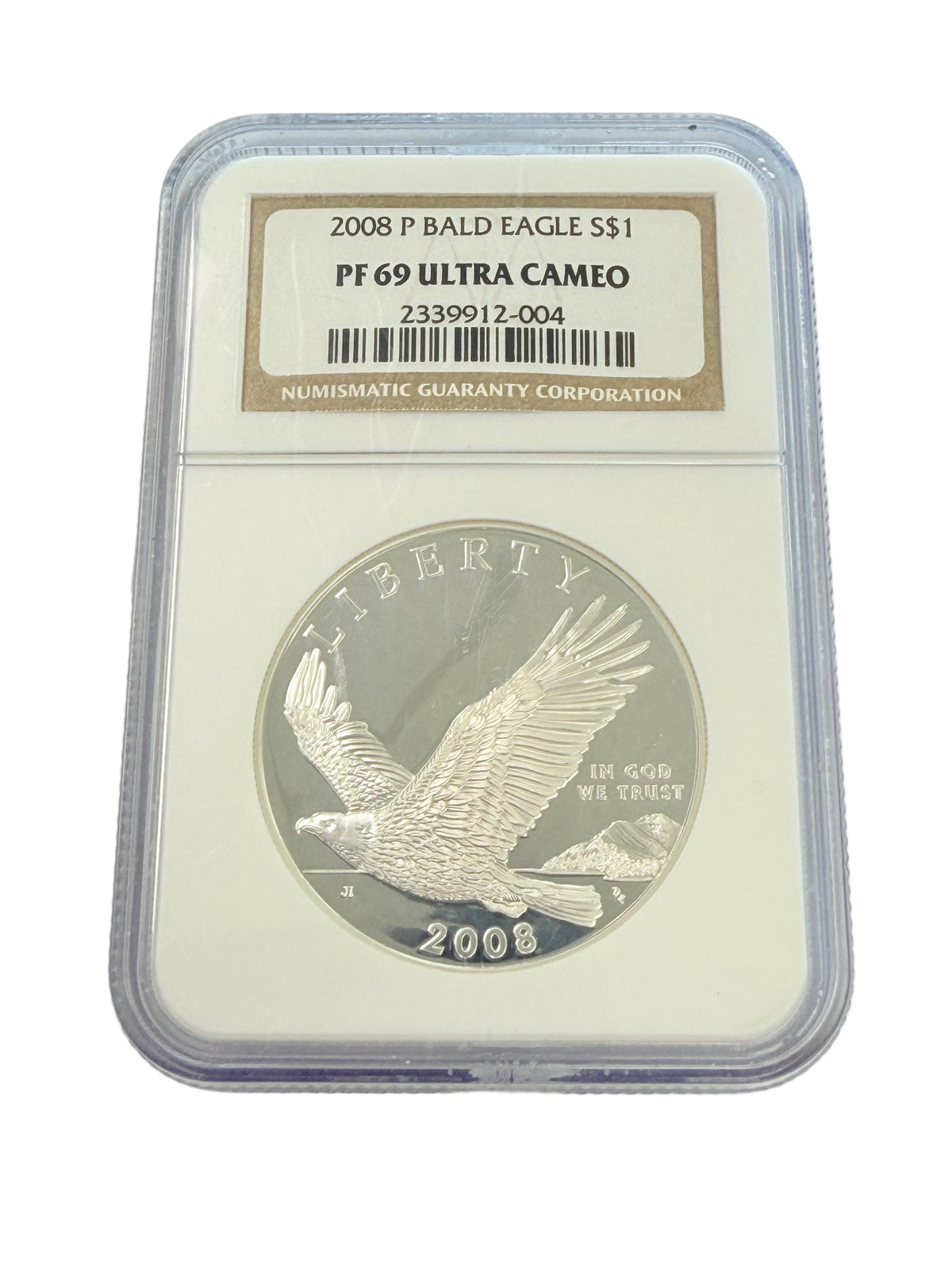 2008-P $1 Silver Bald Eagle NGC PF69 Ultra Cameo