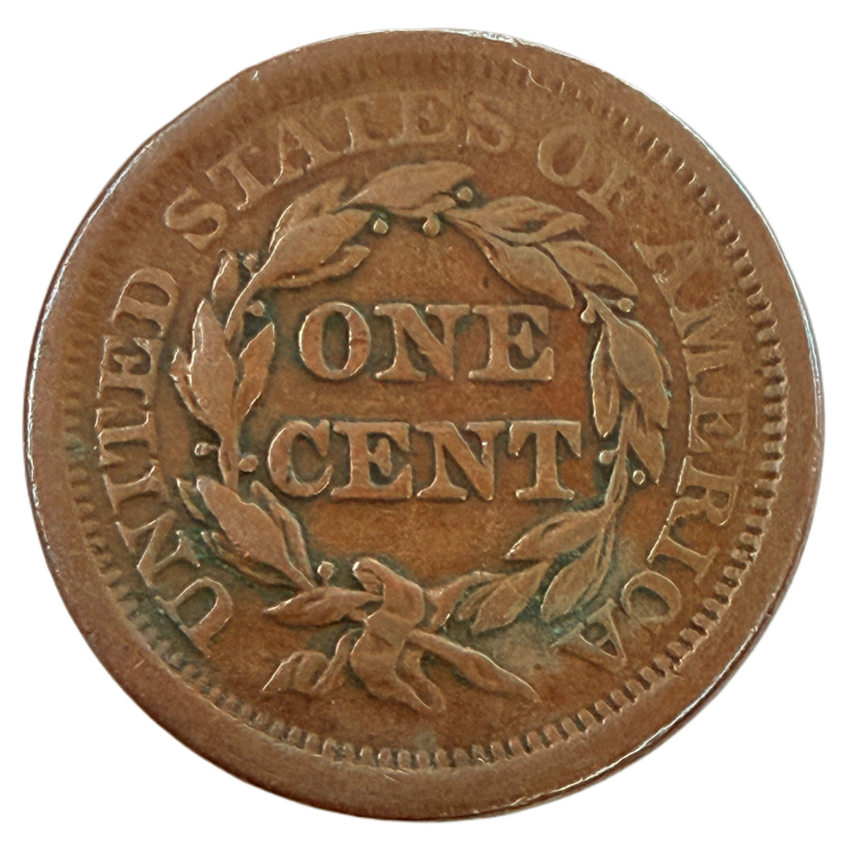 1851 Braided Hair Large Cent (F)