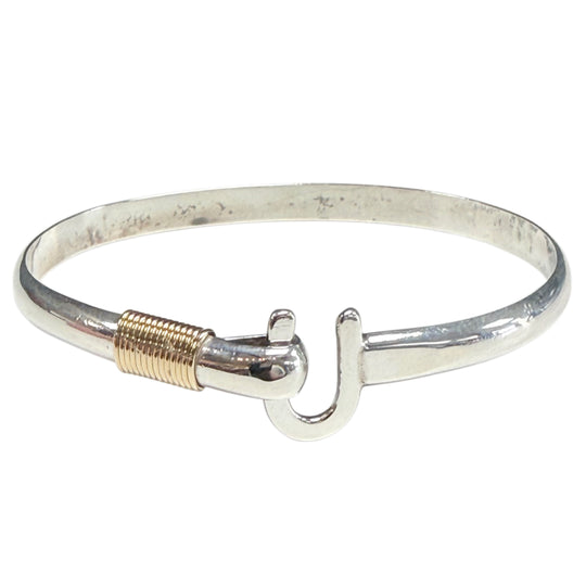 Silver Duo Tone Bangle