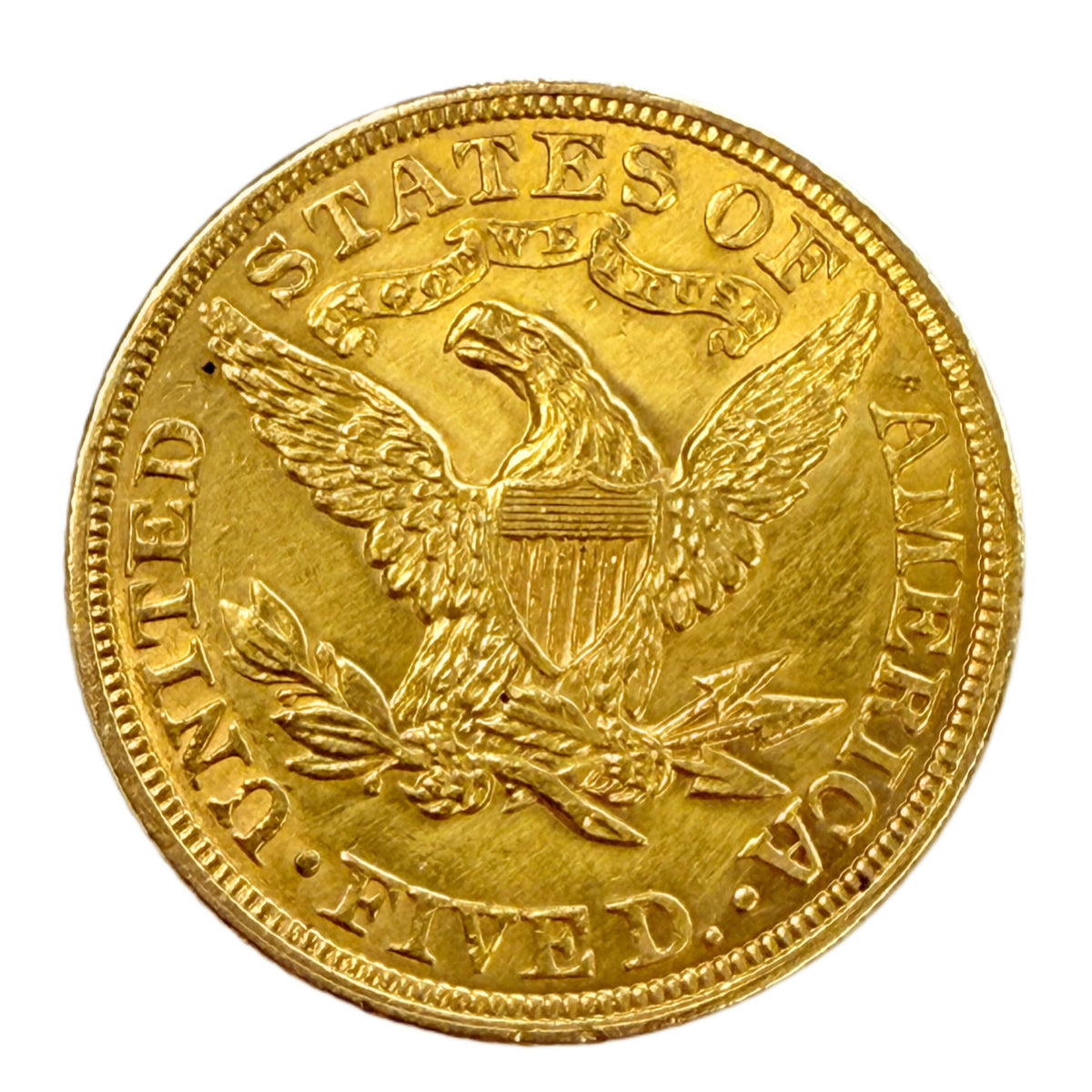 1900 $5 Liberty Gold Half Eagle (Low Premium)