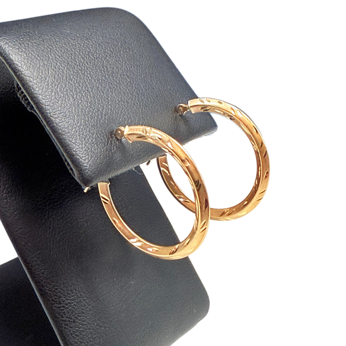 14k Yellow Gold Hoop Earrings
