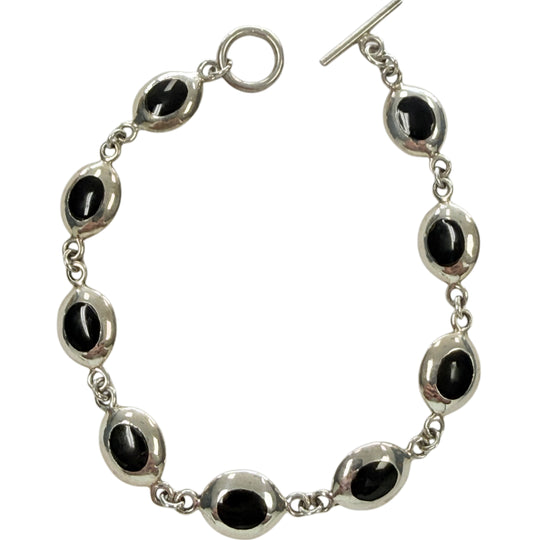 Silver & Onyx Bracelet