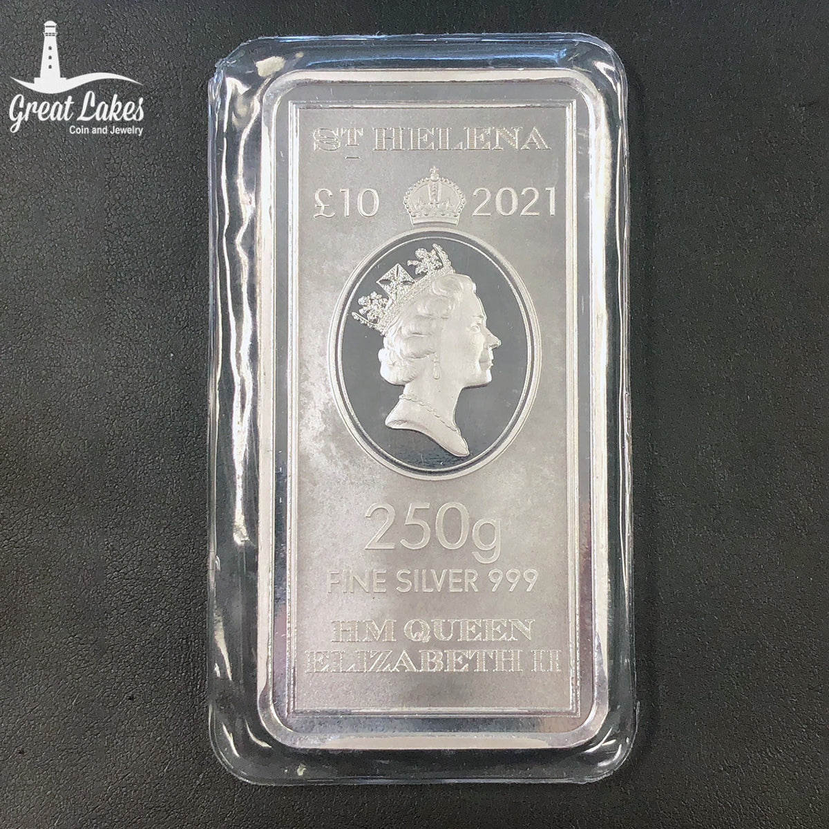 2021 Saint Helena 250 g Silver Bar (Secondary Market)
