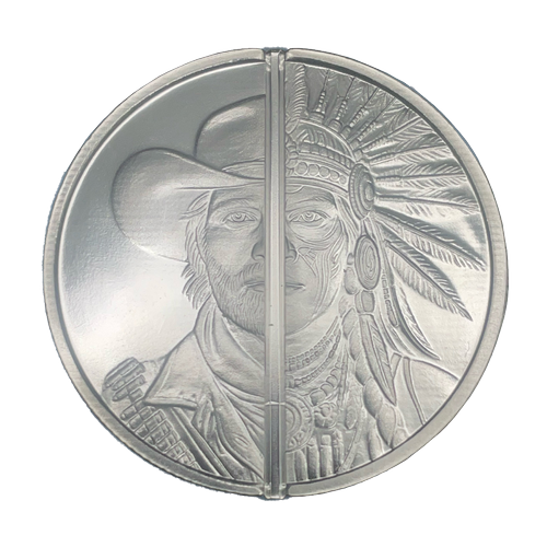 1 oz Silver Western Warrior Divisible Round