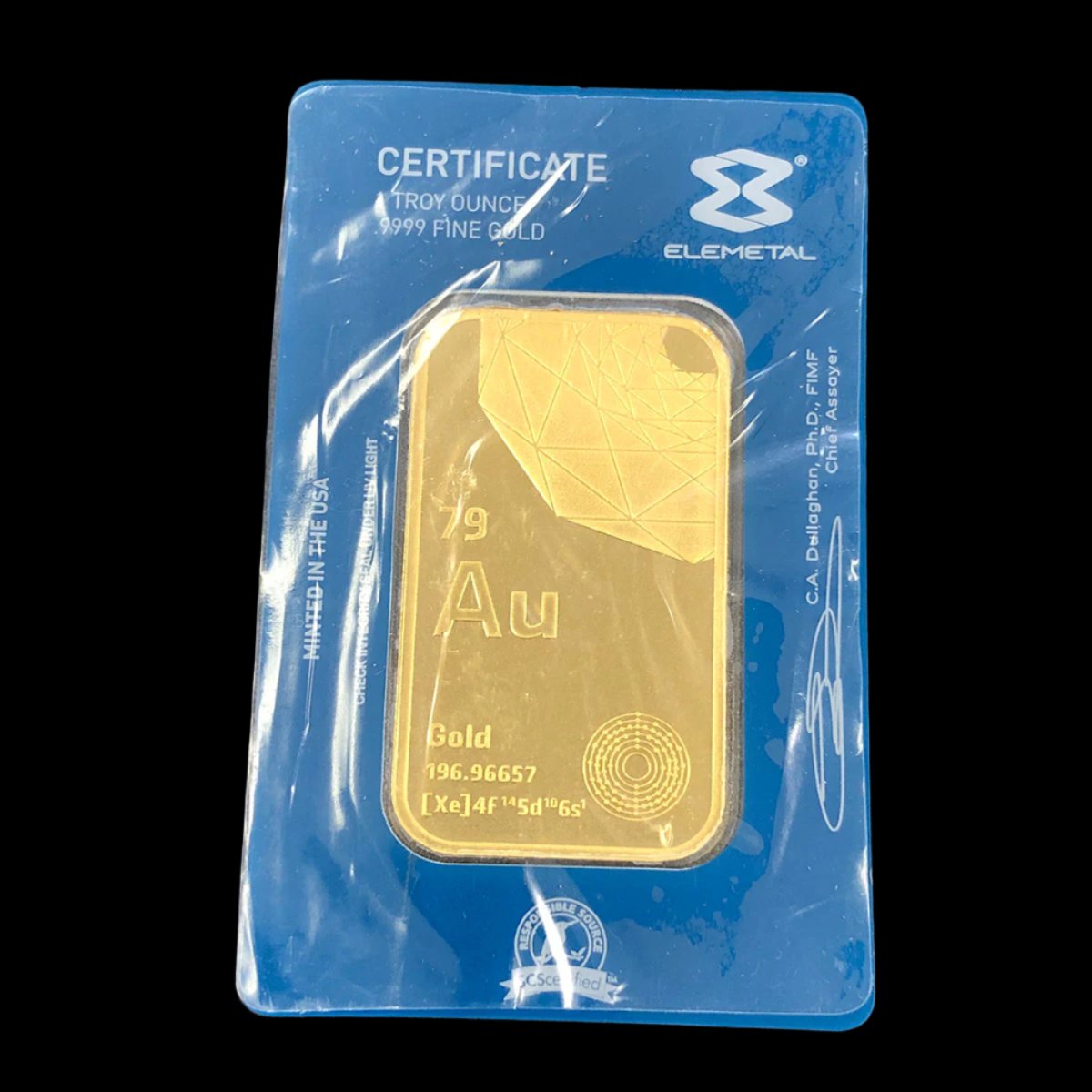 Elemetal 1 oz Gold Bar (Secondary)