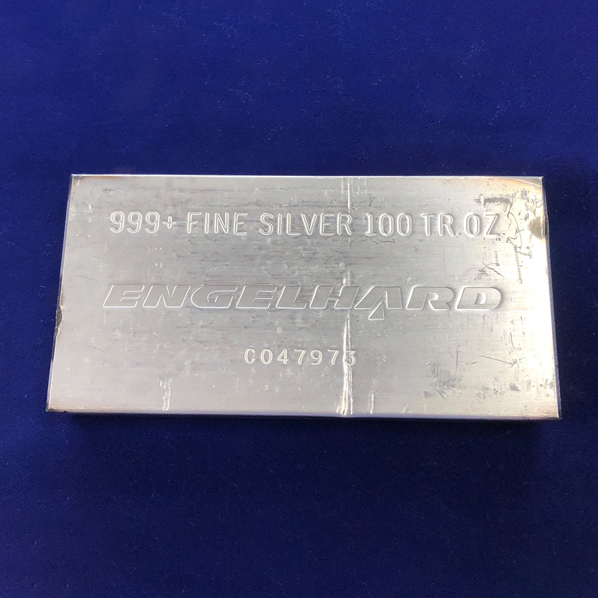 Engelhard 100 oz Silver Bar