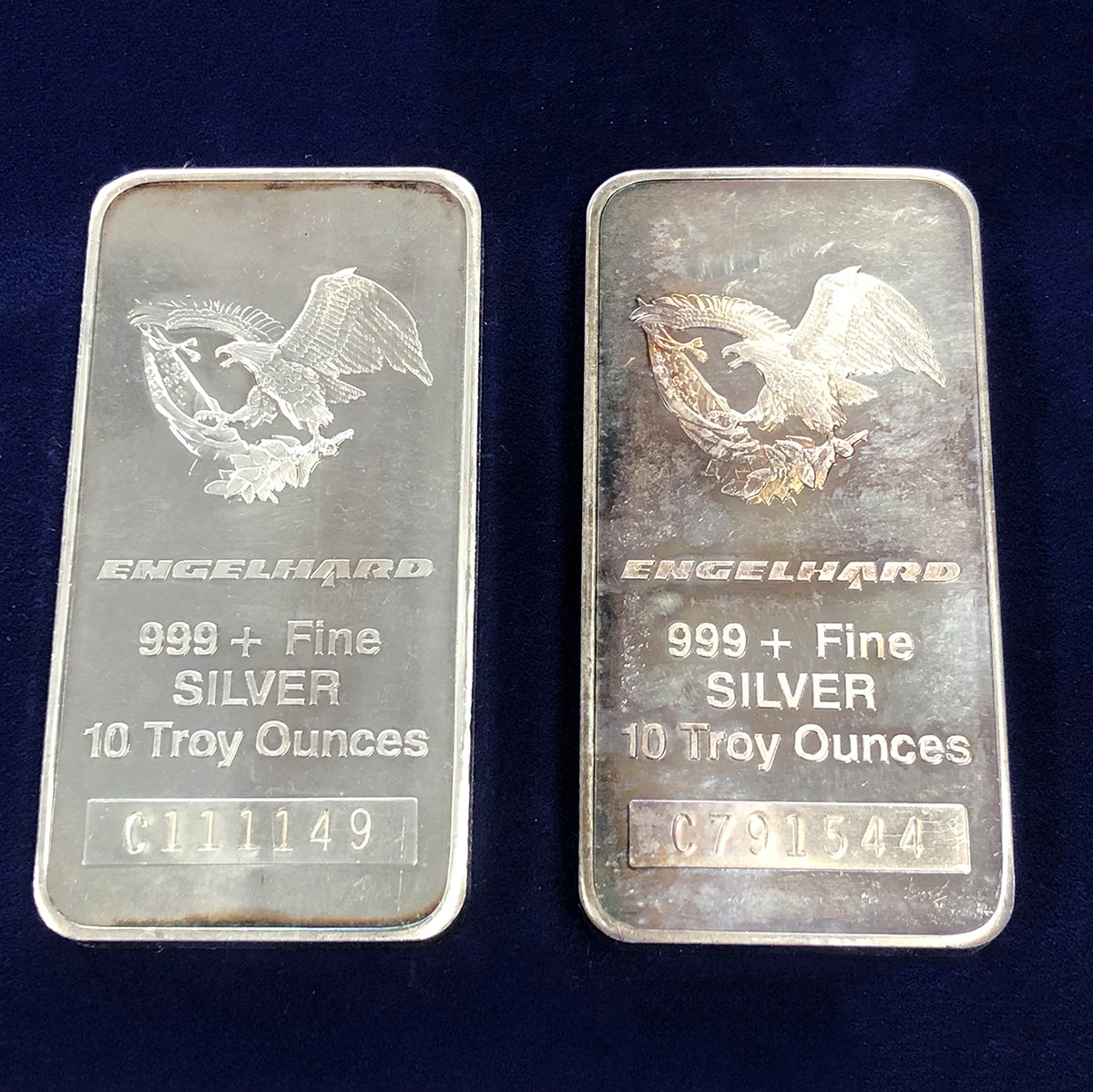 Engelhard 10 oz Silver Bar (Unsealed)