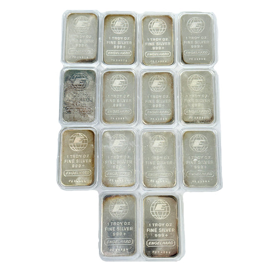 Engelhard 1 oz Silver Bar (Large E)