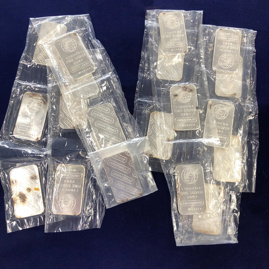 Engelhard 1 oz Silver Bars (10 Piece Strips)
