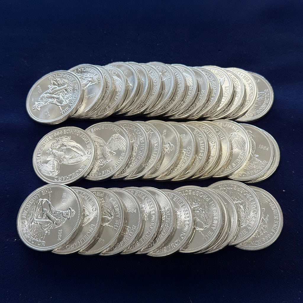 Engelhard 1 oz Silver Prospector Rounds (Random Year) - Great