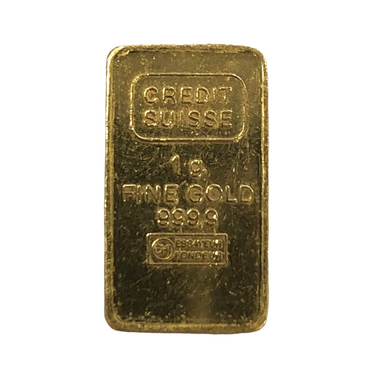 Credit Suisse 1 g Gold Bar (Ex Jewelry)