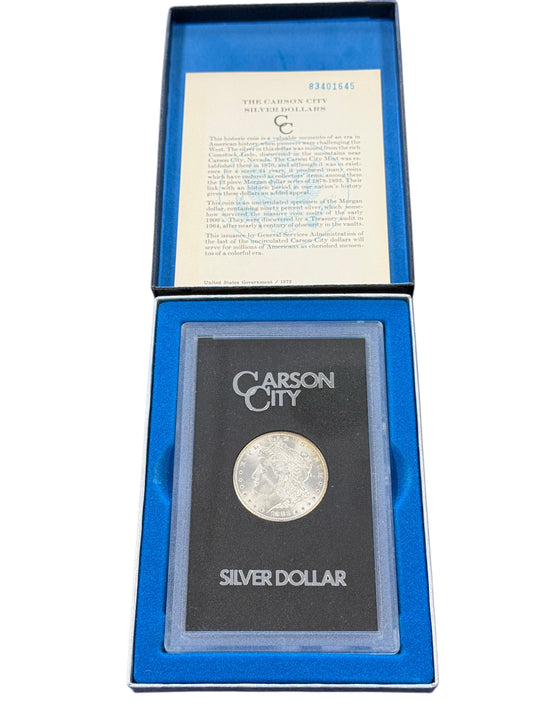 1883-CC Morgan Silver Dollar GSA (With Box & CoA)