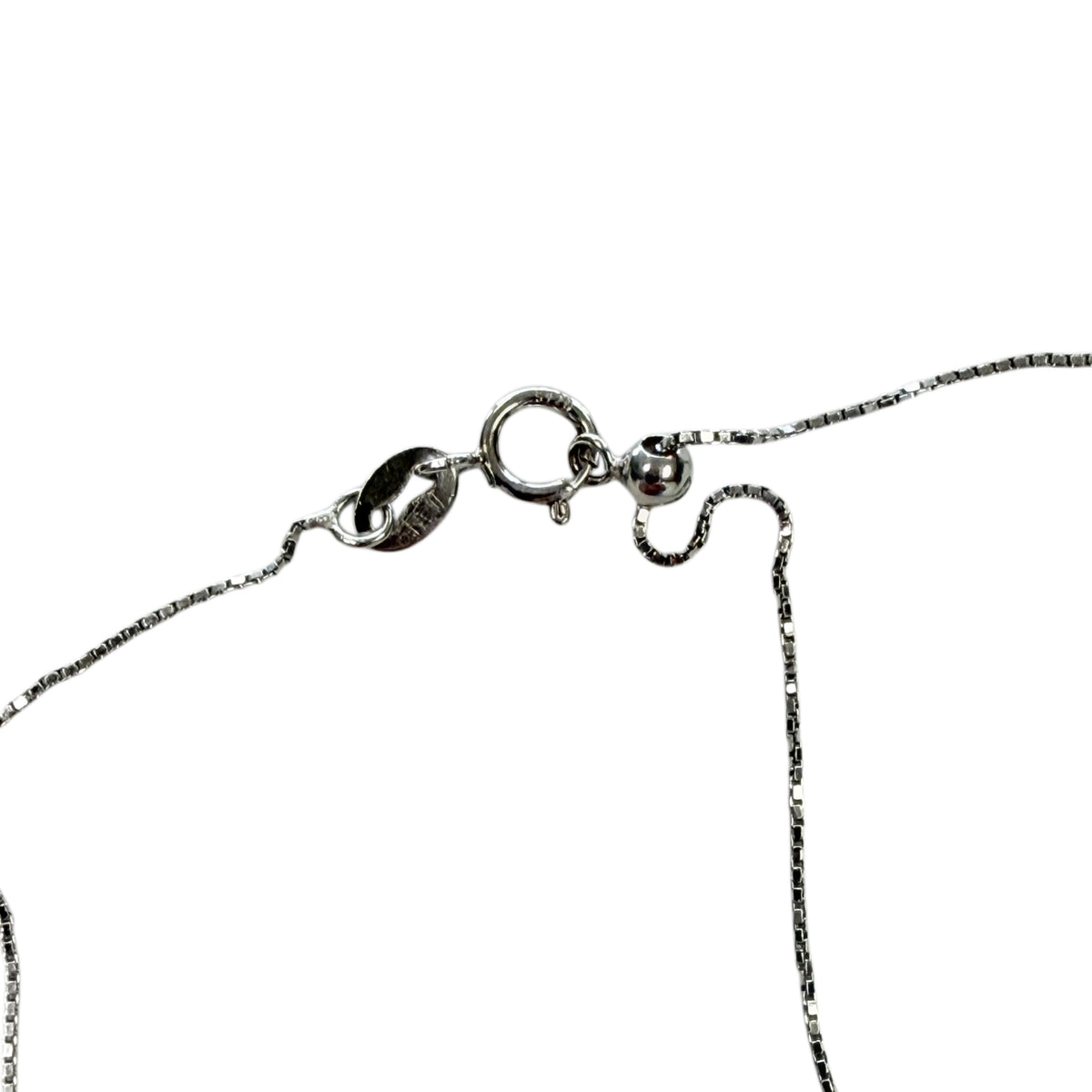 Silver & Faux Pearl Necklace