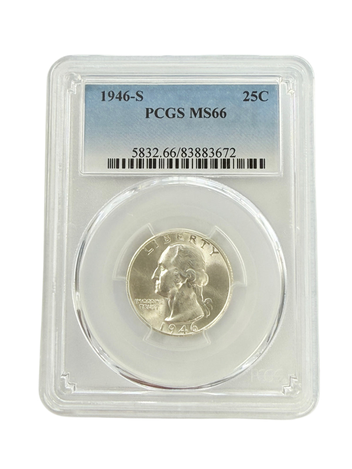 1946-S Washington Quarter PCGS MS66