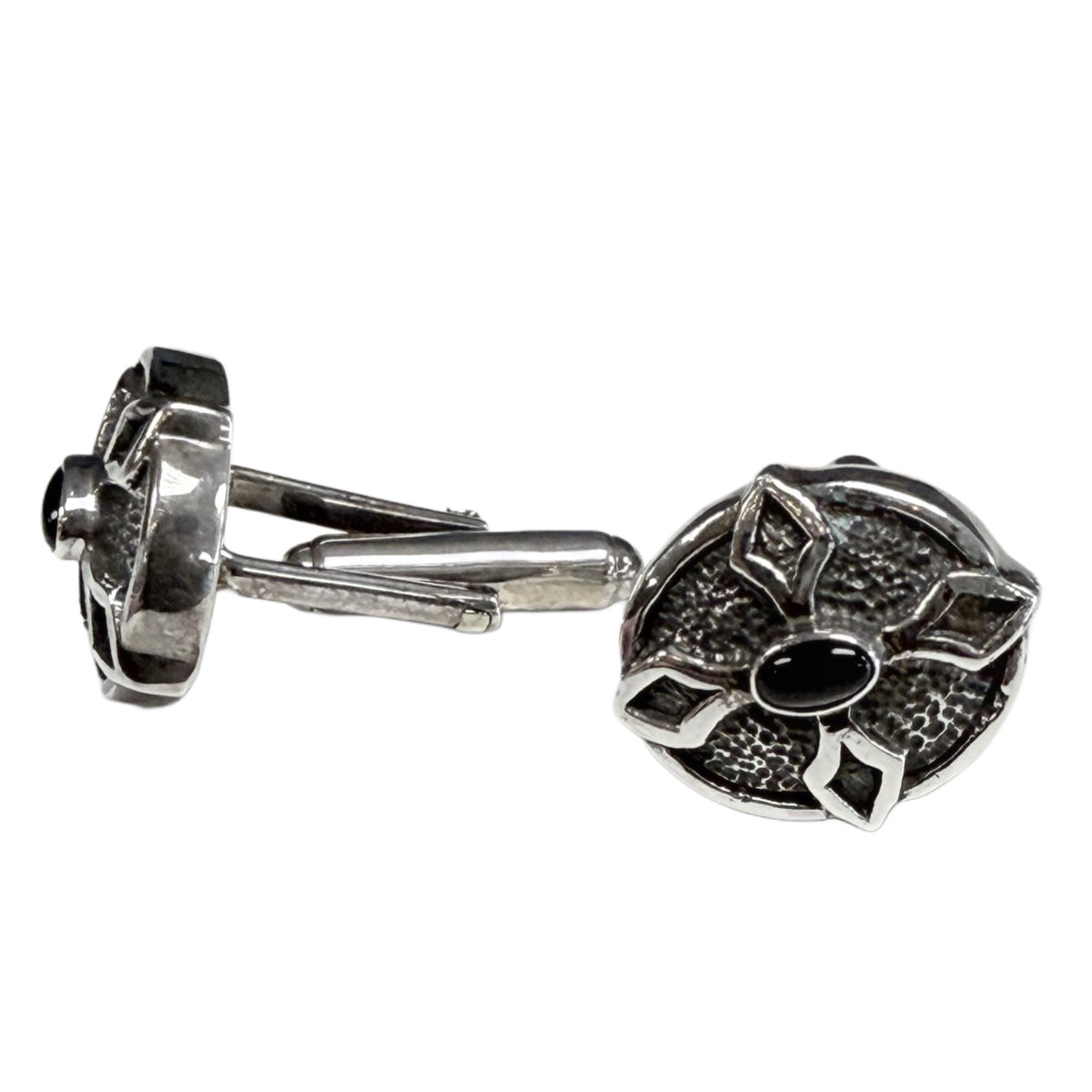 Silver & Onyx Cufflinks
