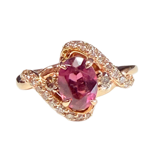 Le Vian 14k Rose Gold Garnet & Diamond Ring
