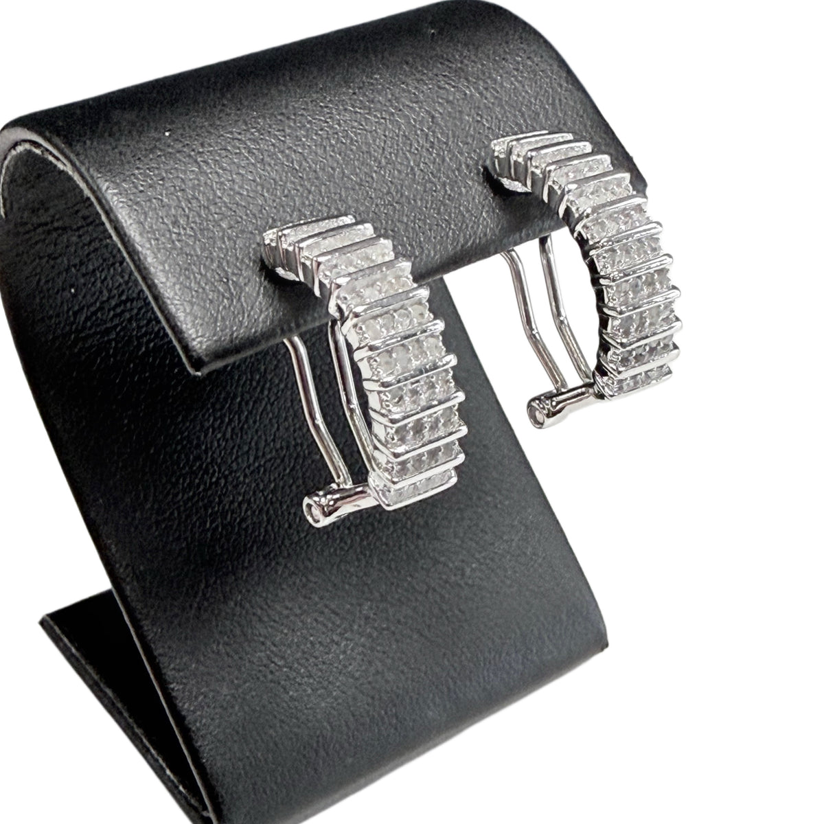 Silver & Diamond Earrings