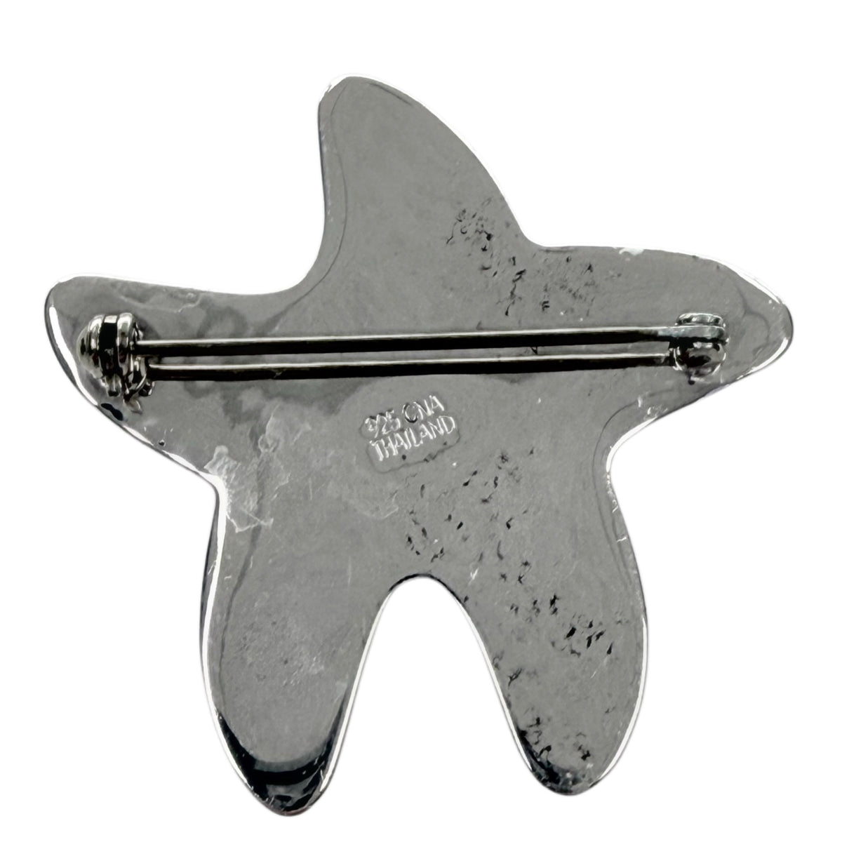 Silver Starfish Pin