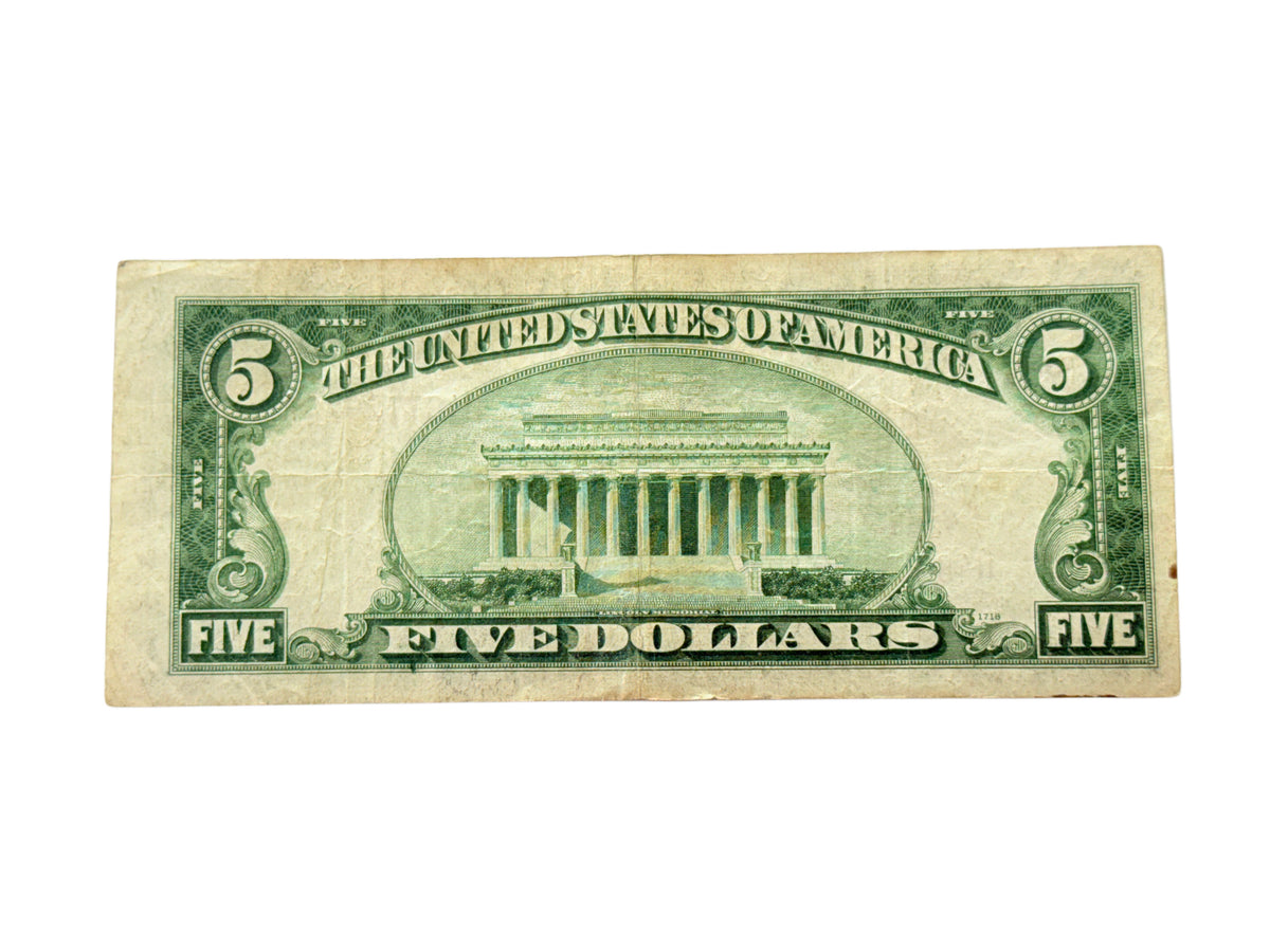 1928-E $5 Legal Tender (VF)