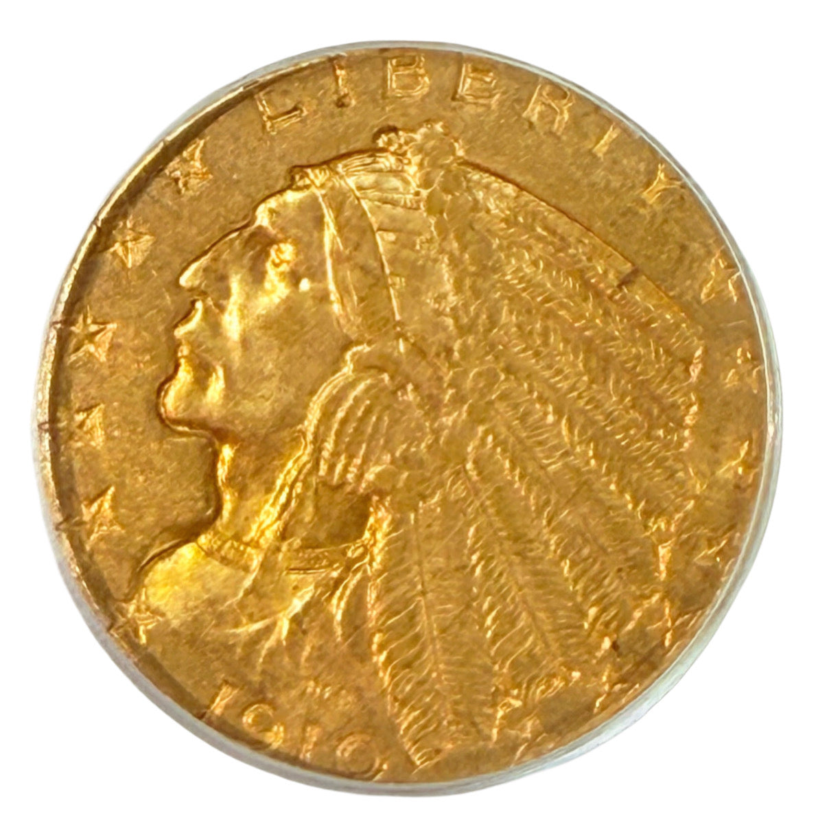 1910 $5 Indian Gold Half Eagle PCGS MS62