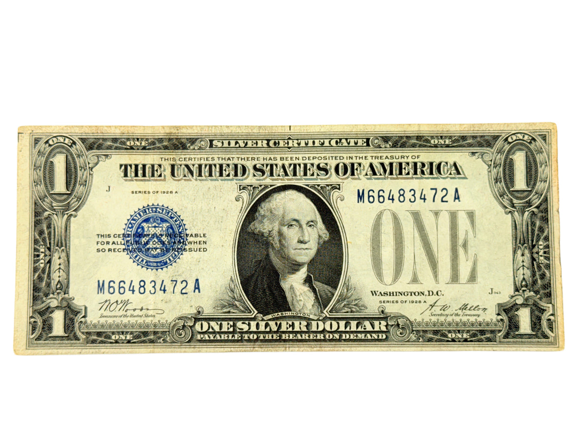 FR. 1601 1928-A $1 Silver Certificate Funnyback (VF)
