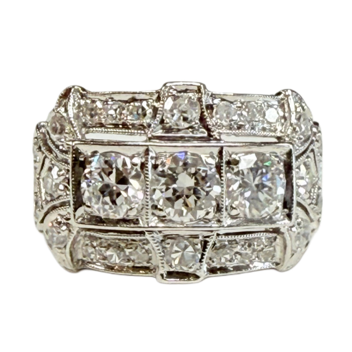 Art Deco Platinum & Diamond Ring
