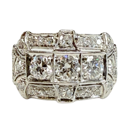 Art Deco Platinum & Diamond Ring