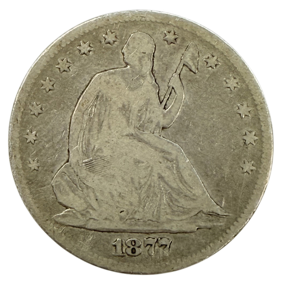 1877-S Seated Liberty Half Dollar (VG Details)