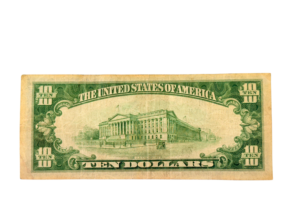 FR. 1801-1 1929 $10 The First National Bank of Escanaba Michigan Charter #3761 (F / VF)