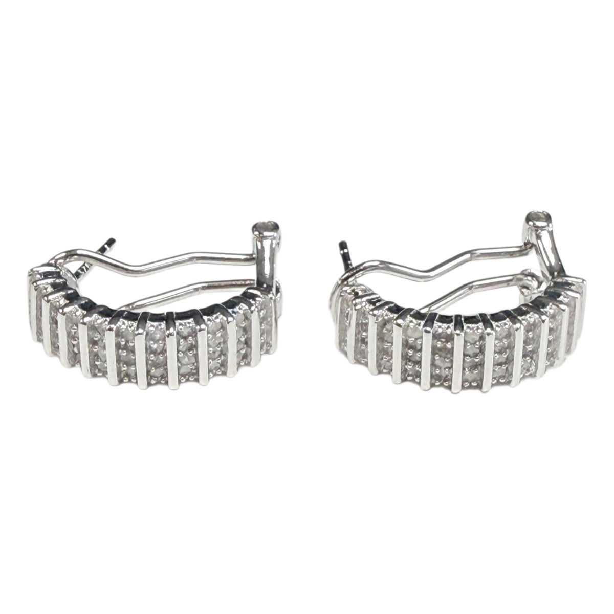 Silver & Diamond Earrings