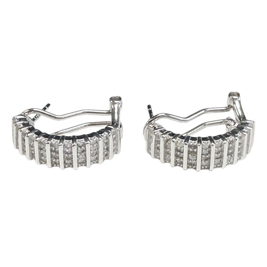 Silver & Diamond Earrings