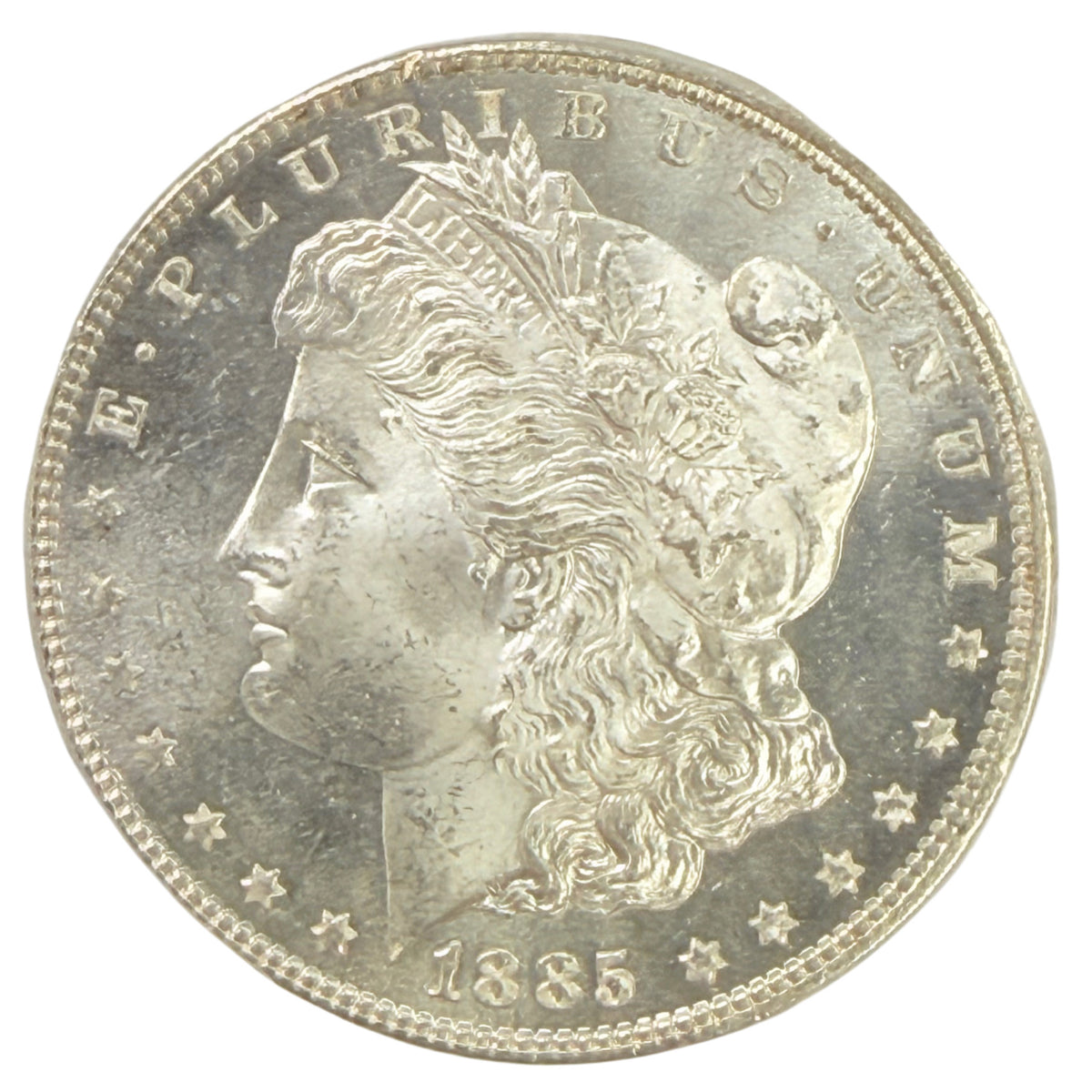 1885 Morgan Silver Dollar PCGS MS64PL