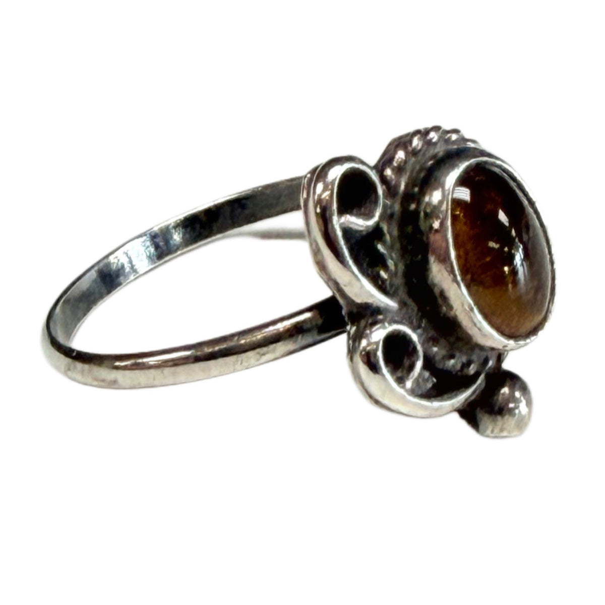Silver & Tiger's Eye Ring