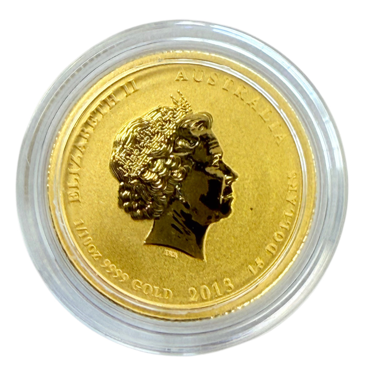 2013 Australian 1/10 oz War in the Pacific Gold Coin (In Cap)