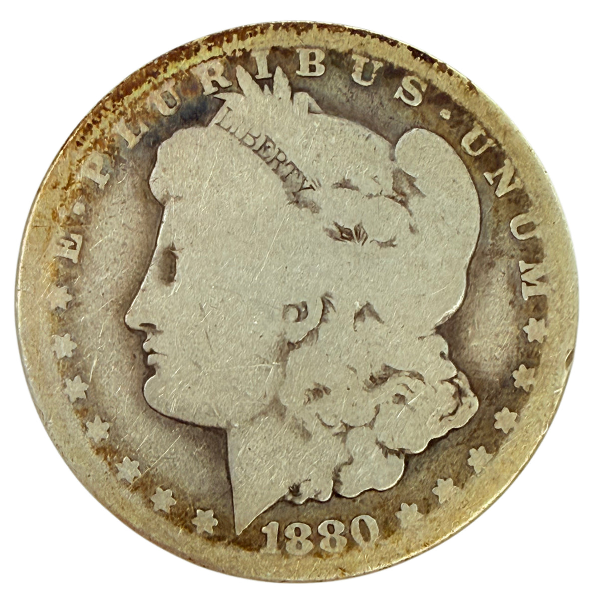 1880-CC Morgan Silver Dollar (AG)