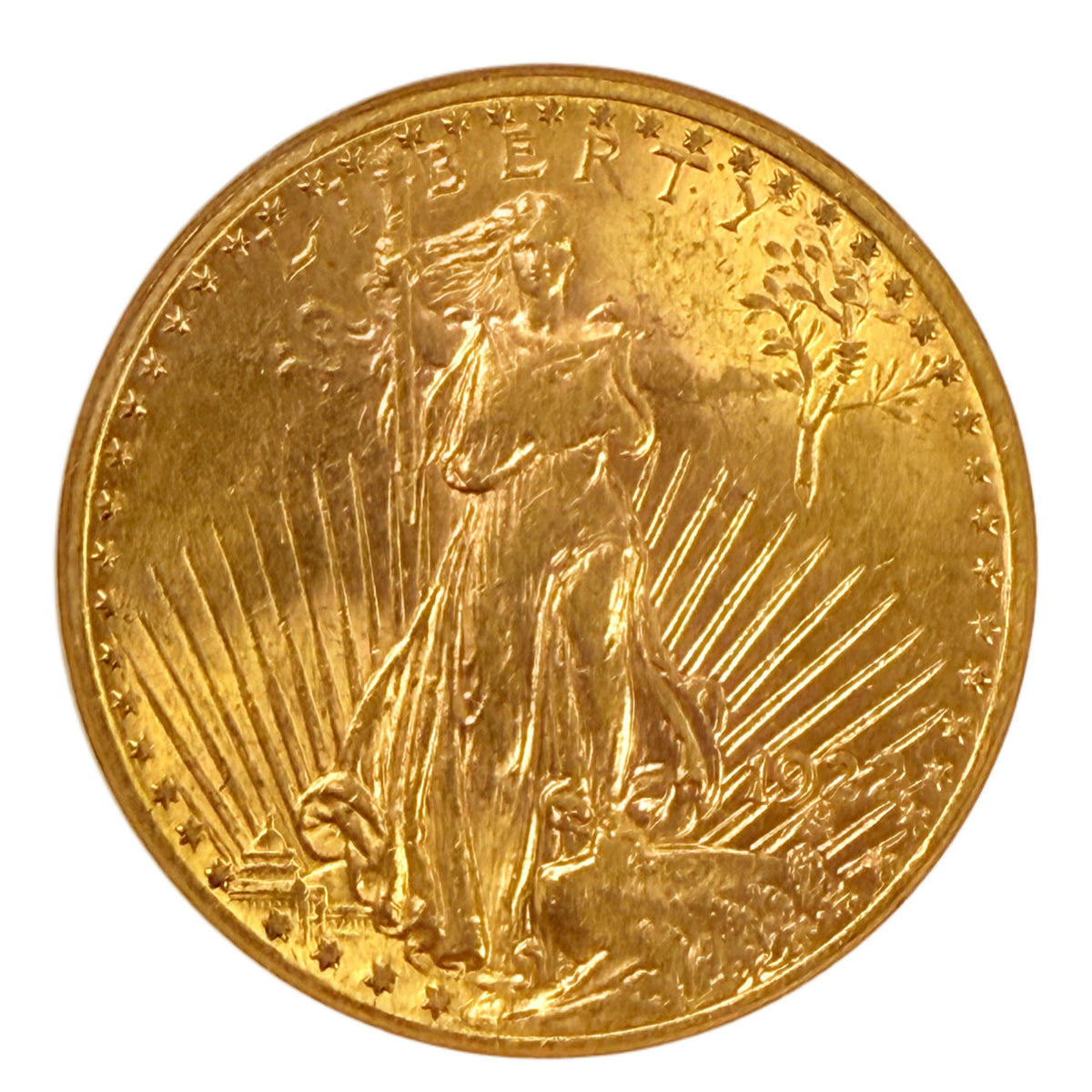 1922 $20 Saint Gaudens Gold Double Eagle NGC MS62