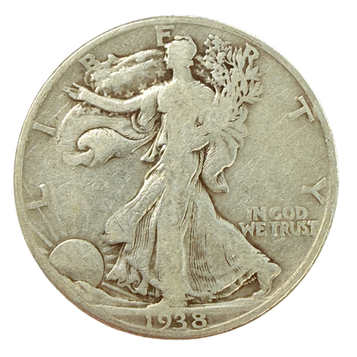 1938-D Walking Liberty Half Dollar (VG Details)