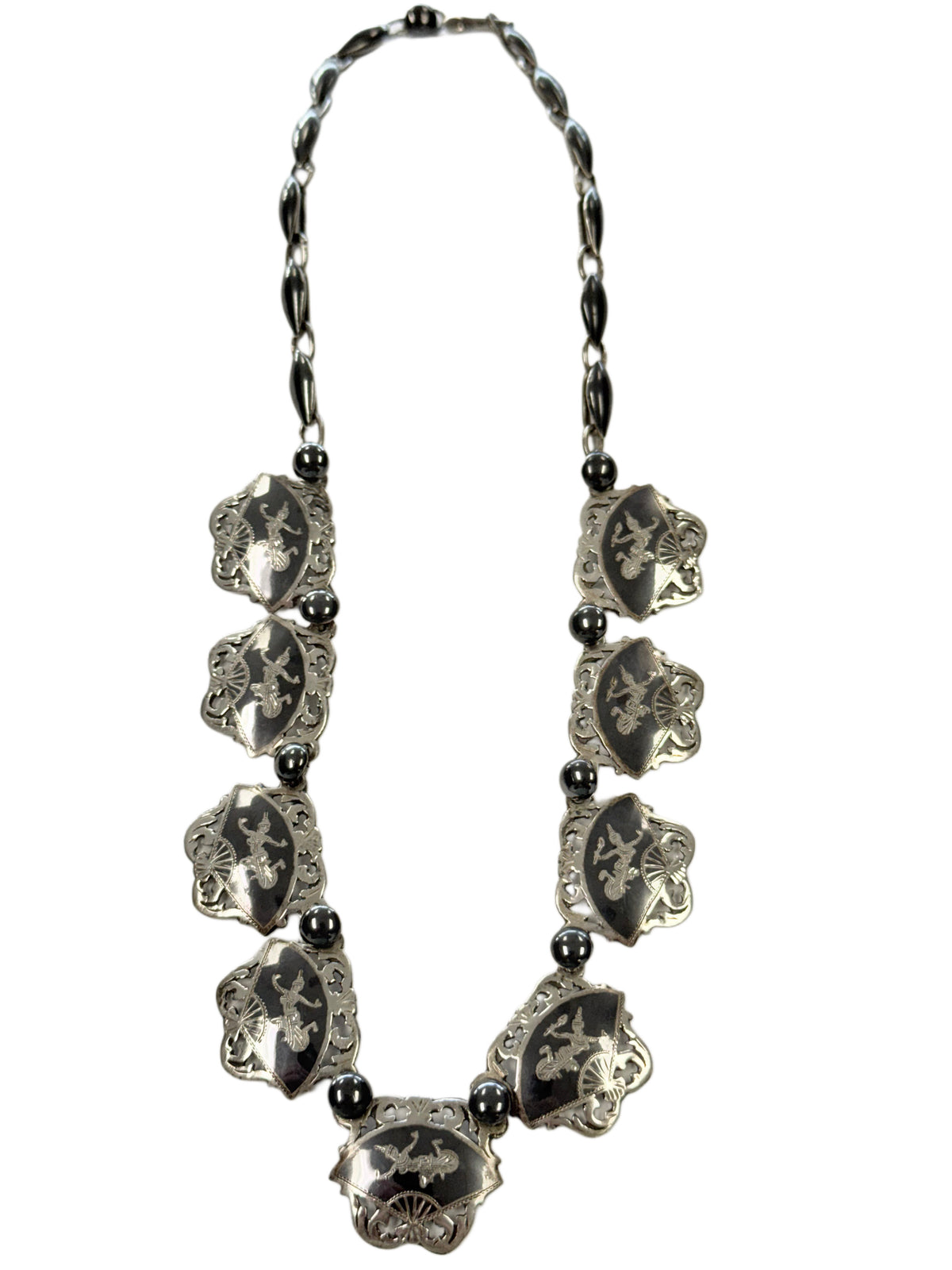 Silver Siam Necklace